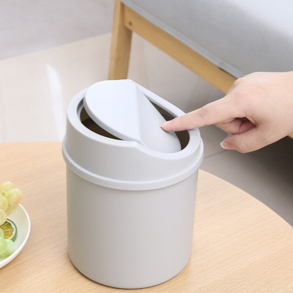 Mini Desktop Bin Pieni Roskakori CAN white
