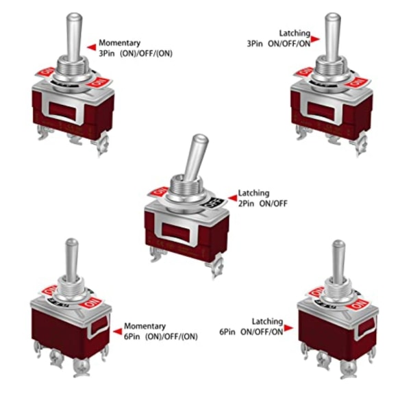 2 kpl vipukytkin Keinuvipukytkin 2 kpl 2pcs