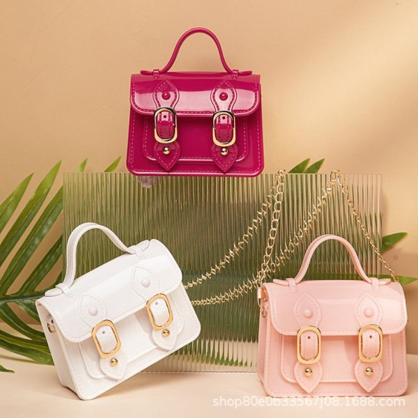 Jelly Tote Bag Underarm Bag HVIT white