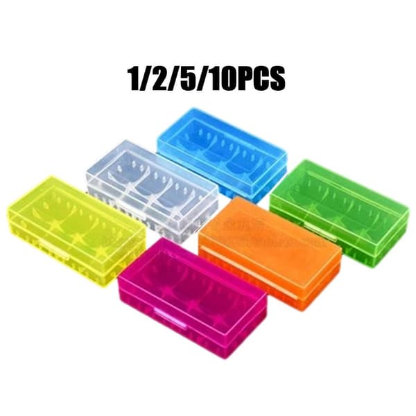 2 Case Batterihållare Förvaring 5st 5st 5pcs