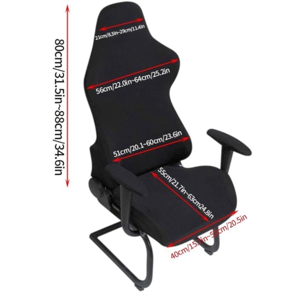 Gaming Chair Cover Chair Case SORT black