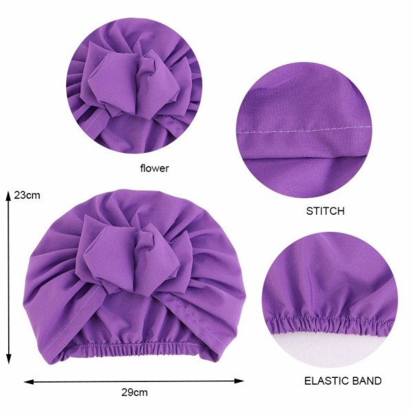 Dame Turban Cap Dame Headwrap PEACOCK BLÅ peacock blue