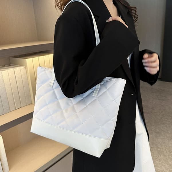Muleposer Quiltede håndtasker SORT black