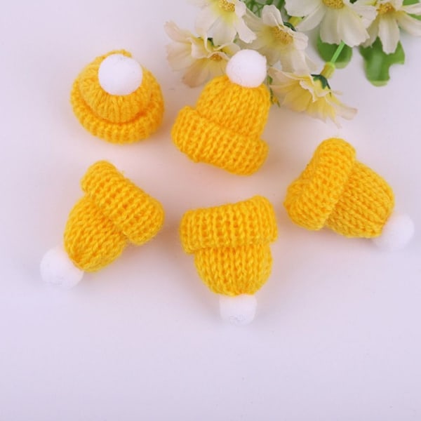 20stk Julehatte Dukkehatte GUL Yellow
