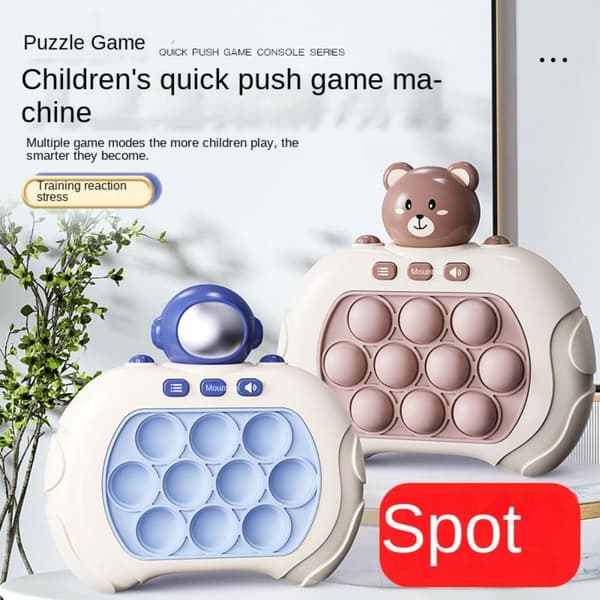 Trykk på Music Game Machine Speed Push for å bryte Kid Game Learning Machine