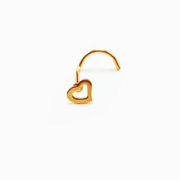 Nose Stud Heart Screw Studs 03 03 03