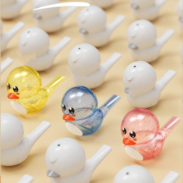 Water Bird Whistle Bathtime Musical Toy BLÅ blue