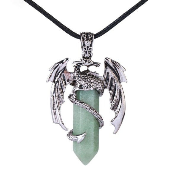 Dragon Man Halsband Hexagonal Hänge GRÖN green