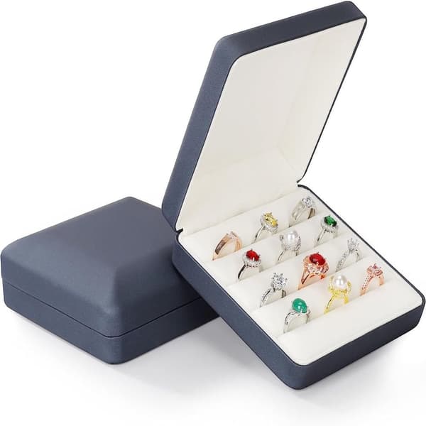 Ring Förvaring Lådor Rese Ring Hållare Case Box AA A