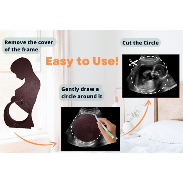 Baby ultraäänivalokuvakehys Sonogram-kuvakehys BB B