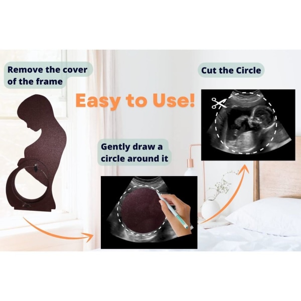 Baby ultralyd fotoramme Sonogram bilderamme C C C
