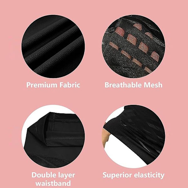 Tummy Control Trusser Sømløst undertøj SORT L Black L