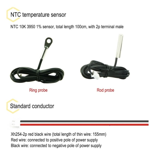 Digital DC Single Voltmeter Termometer RING PROBE3 3 Ring Probe3