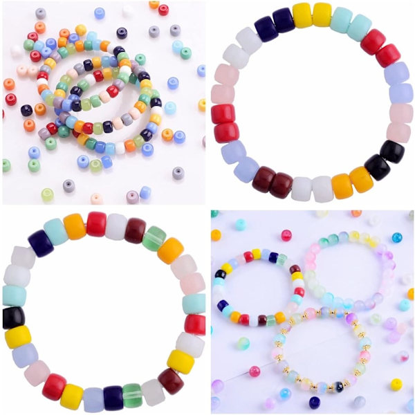 1000 stk Barrel Spacer Bead 26 Letter Beads Blandet