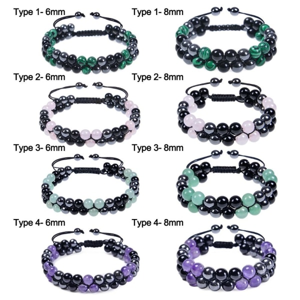 Pararmband Pärlarmband 6MMTYPE1 TYPE1 6mmType1