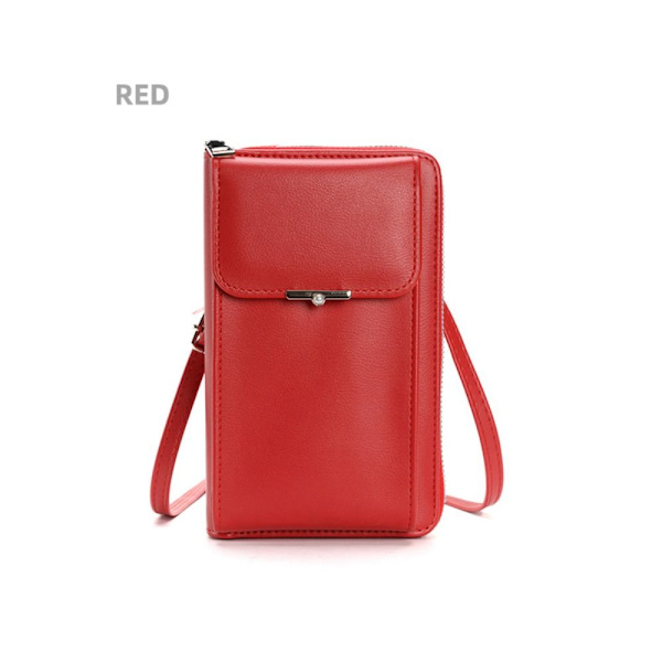 Telefon Crossbody Bag RFID Anti Theft Veske RØD Red