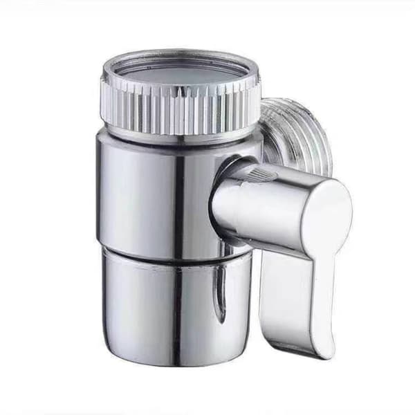 Kranadapter Kranventil Omkopplare Kranbrytare Silver