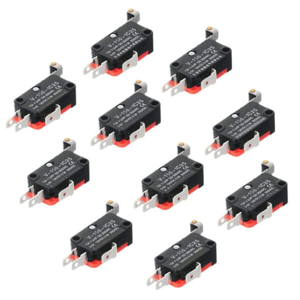10 stk. Micro Switch Endebryter V-156-1C25