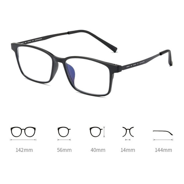 Anti-blue Light Glasses Ultrakevyet silmälasit STRENGTH 4.00 Strength 4.00