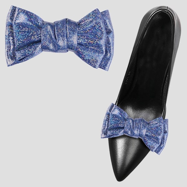 2st Skoklämma Glänsande dekorativa klämmor ROYAL BLUE royal blue