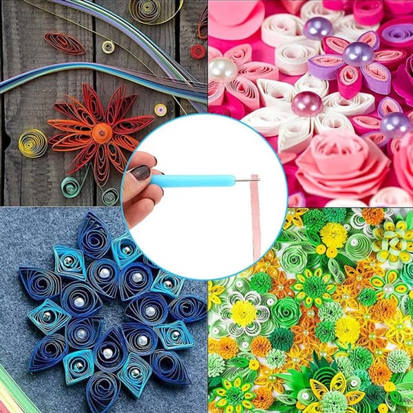 Quilling Pen Curling Winder Tool LJUSBLÅ Light blue