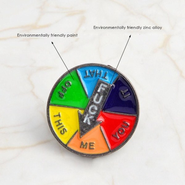 Pyörivä emalimerkki Pyörivä emalitappi 3PCSNON ROTATABLE NON 3pcsNon rotatable
