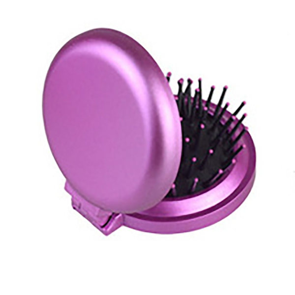 2 kpl Pieni kokoontaittuva hiusharja Pyöreä Mini-hiusharja PURPURIA PURPLE