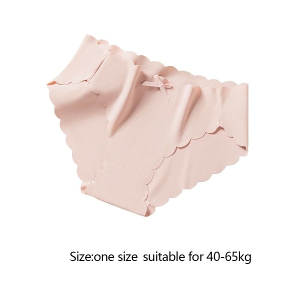 Ice Silk Underwear Seamless Trosor ROSA pink