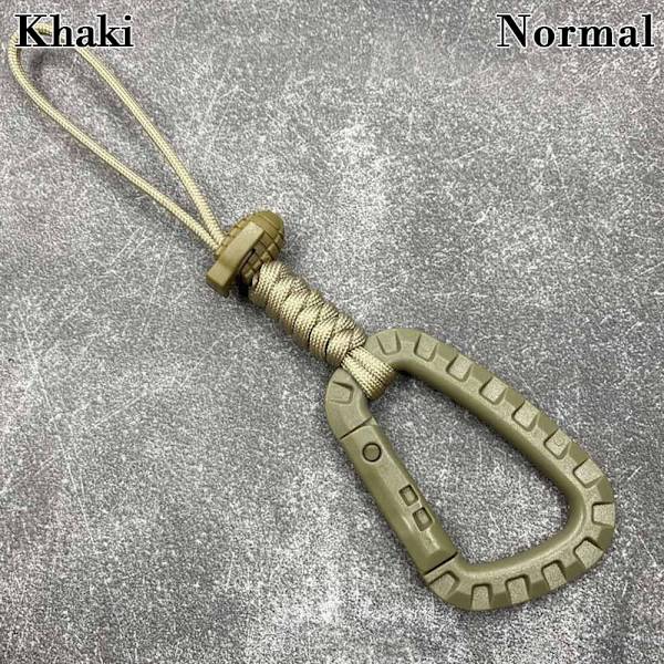 Fastgør quickdraw Sjækle Karabinhage Clip KHAKI NORMAL NORMAL Khaki Normal-Normal