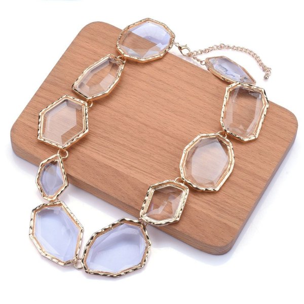 Geometrisk halskjede Choker MULTICOLOR A A Multicolor A-A