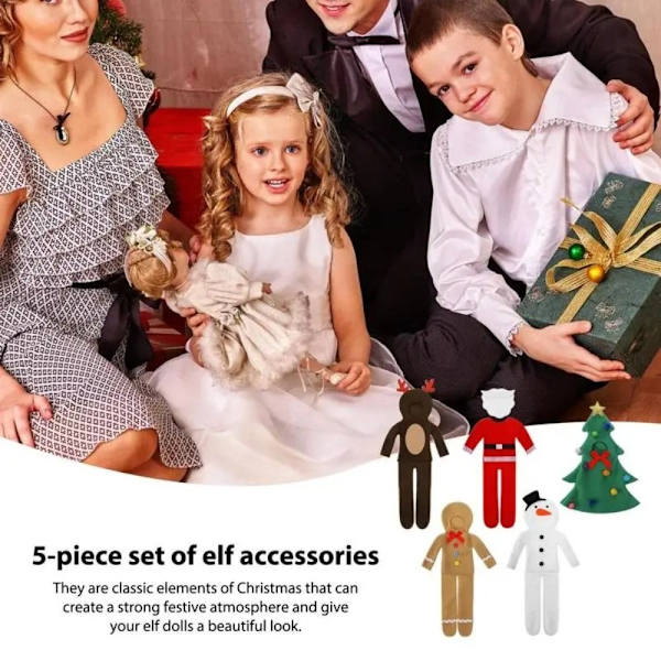 Tomtetillbehör Set Jultomtedockadräkt TOMTE Santa Claus