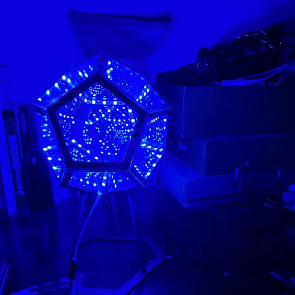 3D Cube Light Cube Night Light Farverig Body Art Lampe