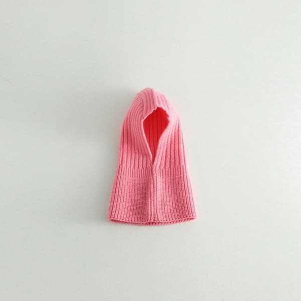 Newborn Skjerf Cap Solid Pullover Lue ROSA pink