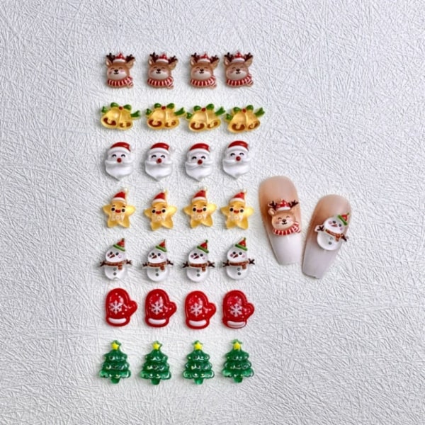 10 kpl Christmas Nail Art Decoration Nail Art koristeet B-10 kpl B-10pcs