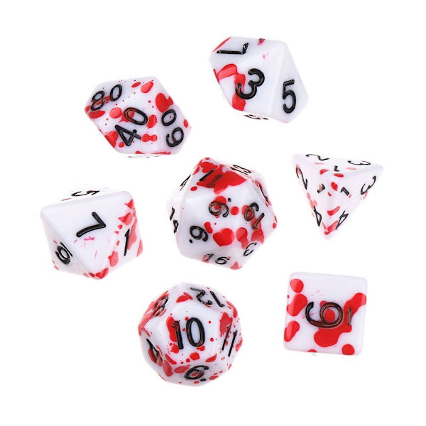 7 kpl / set DND Dice Polyhedral Noppa TAVAALLINEN 5 TAVANINEN 5 ordinary 5