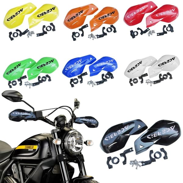 Motorcykel Handskydd Hand Guard Protector ORANGE orange