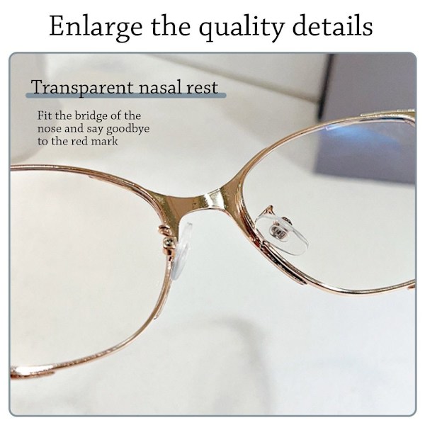 Anti-Blue Light Glasses Oversized Eyeglasses PINK Pink