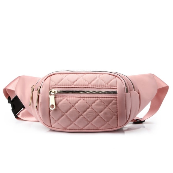 Rutig midjeväska Midjeväska ROSA pink