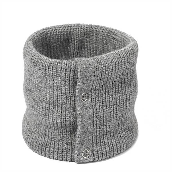 Strikket Neck Gaiter Neck Warmer GRÅ grey