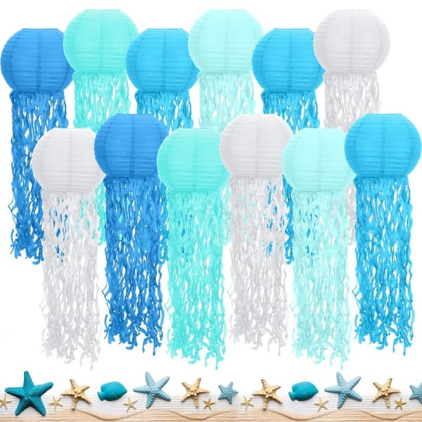 10stk Maneter Papirlykter Lanternedekorasjon Maneter 10pcs