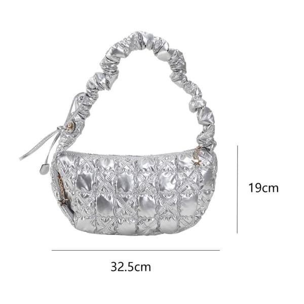 Axelväska Puffy Handväska SILVER Silver