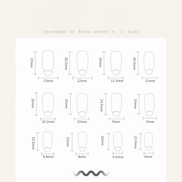 24 kpl Fake Nails pitkät ranskalaiset Z608 Z608 Z608