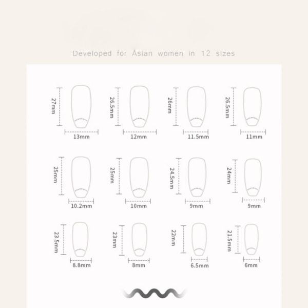 24 kpl Fake Nails pitkät ranskalaiset Z613 Z613 Z613
