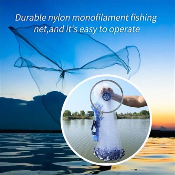 Fish Network Kalastusverkko 3.6M/12FT 3.6m/12ft