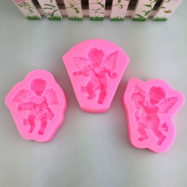 3 kpl Mini Angel molds 3D Angel molds