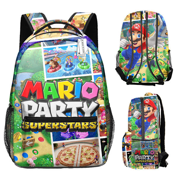 Kids Super Mario School Bag Backpack 3D Student Travel Backpack Boys Girls