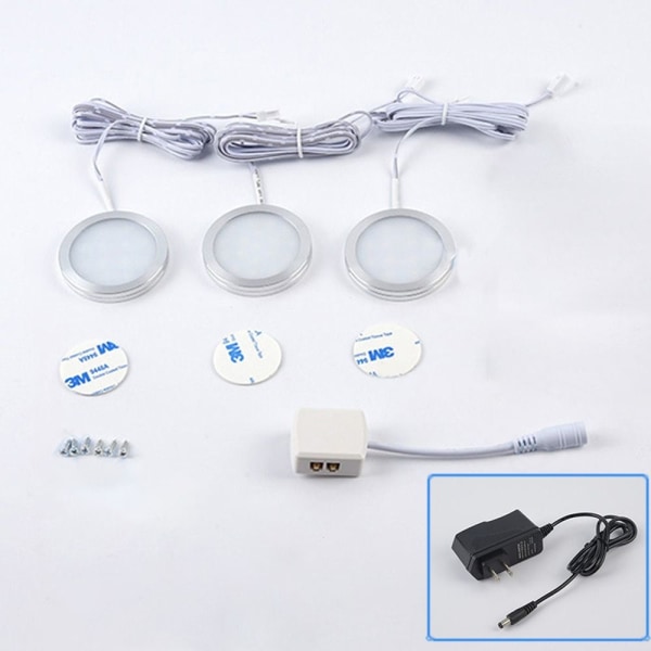 Kaapin alla Valot LED Puck Light UK-6PCS-WHITELIGHT UK-6PCS-WhiteLight