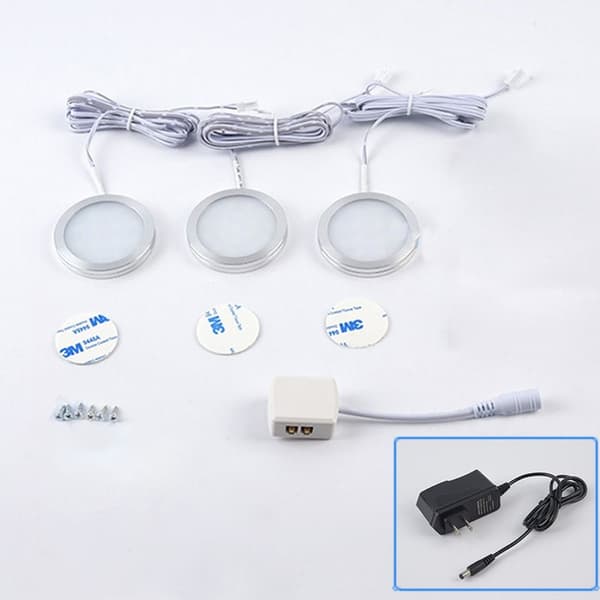 Underskåpsljus LED Puckljus EU-6ST-VIT LJUS EU-6PCS-White Light