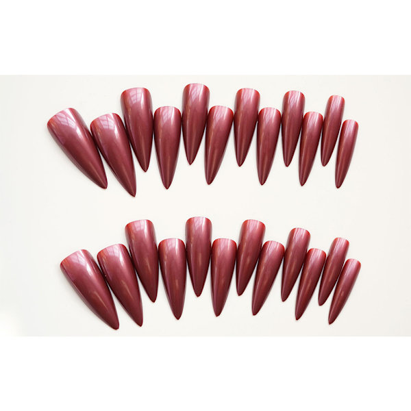 Almond Fake Nails tekokynsien painallus kynsille WM-23