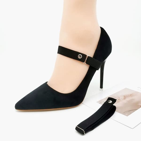 Højhælede bundle Dovne snørebånd RØD red